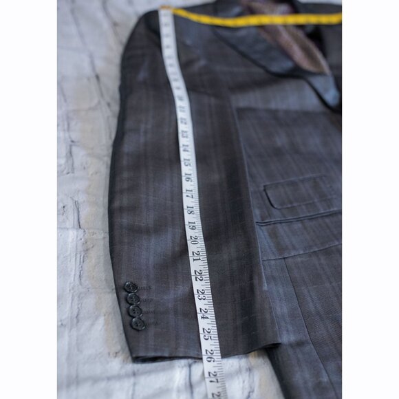 Earvin Magic Johnson Signature Mens Gray Blazer Suit Jacket Sport Coat Lined 48R - Picture 11 of 13